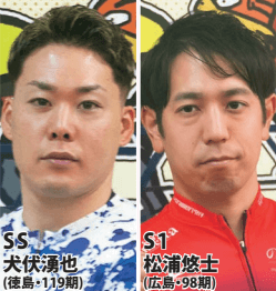 松浦悠士、犬伏湧也