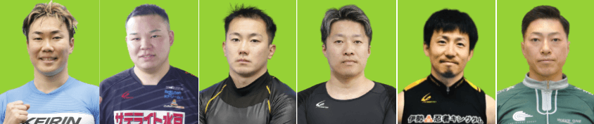 山田諒・吉田有希・中釜章成・小原太樹・坂口晃輔・新田祐大