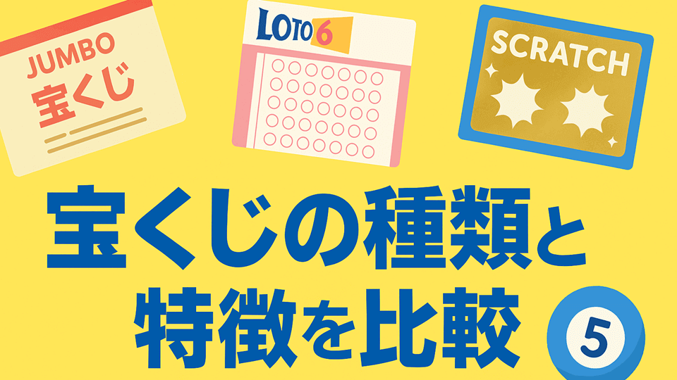 宝くじの種類一覧と特徴