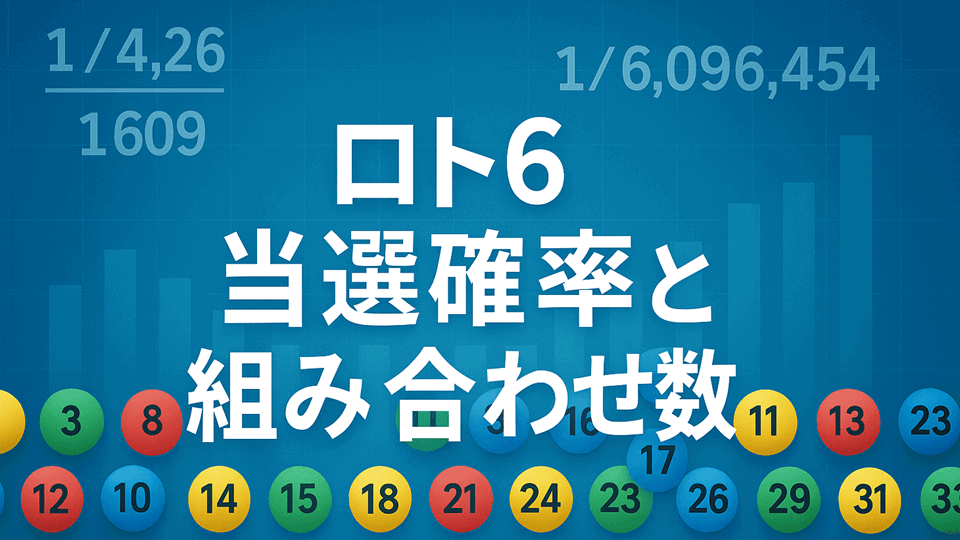 ロト6当選確率と組み合わせ数
