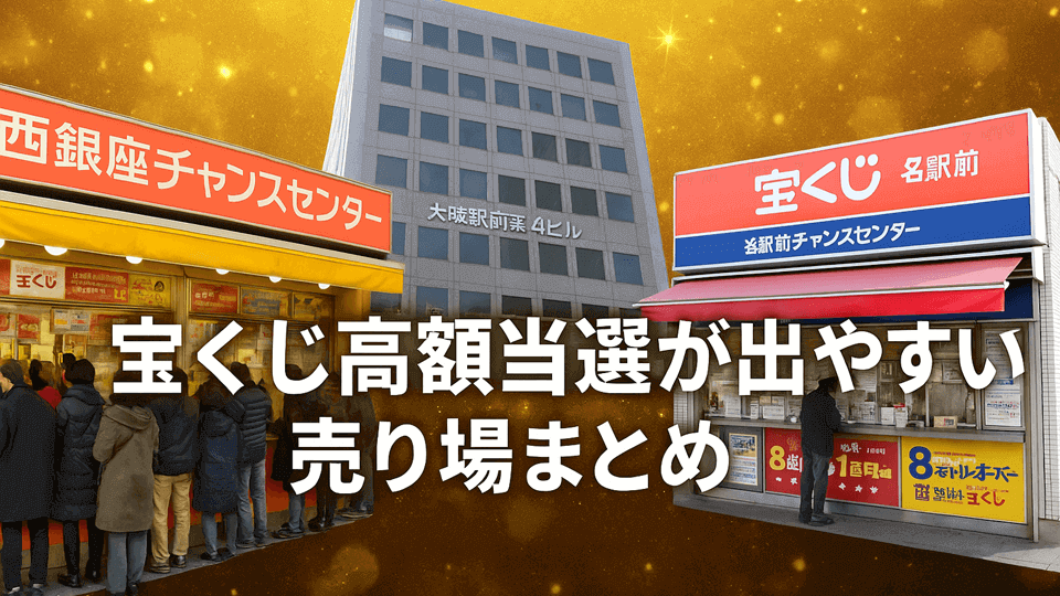 宝くじ高額当選が出やすい売り場まとめ