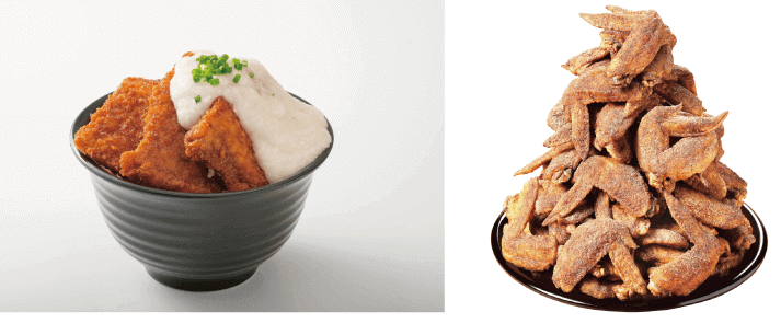 桜焼き・とろろたれかつ丼・幻の手羽先