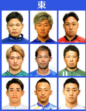 【東日本】東西選考順位ベスト9