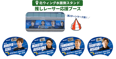 推しレーサー応援ブース