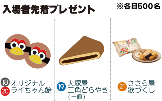 日替わり先着プレゼント