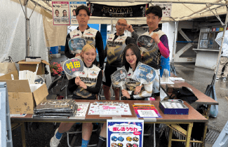 日本競輪選手会富山支部ブース
