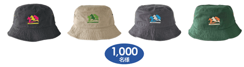 限定デザインのバケットハット
