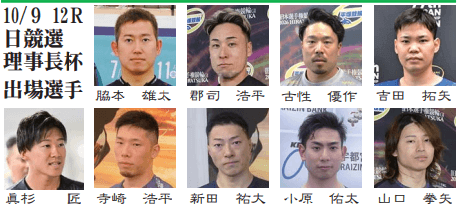 10/9 寛仁親王牌 初日12R 日本競輪選手会理事長杯出場選手